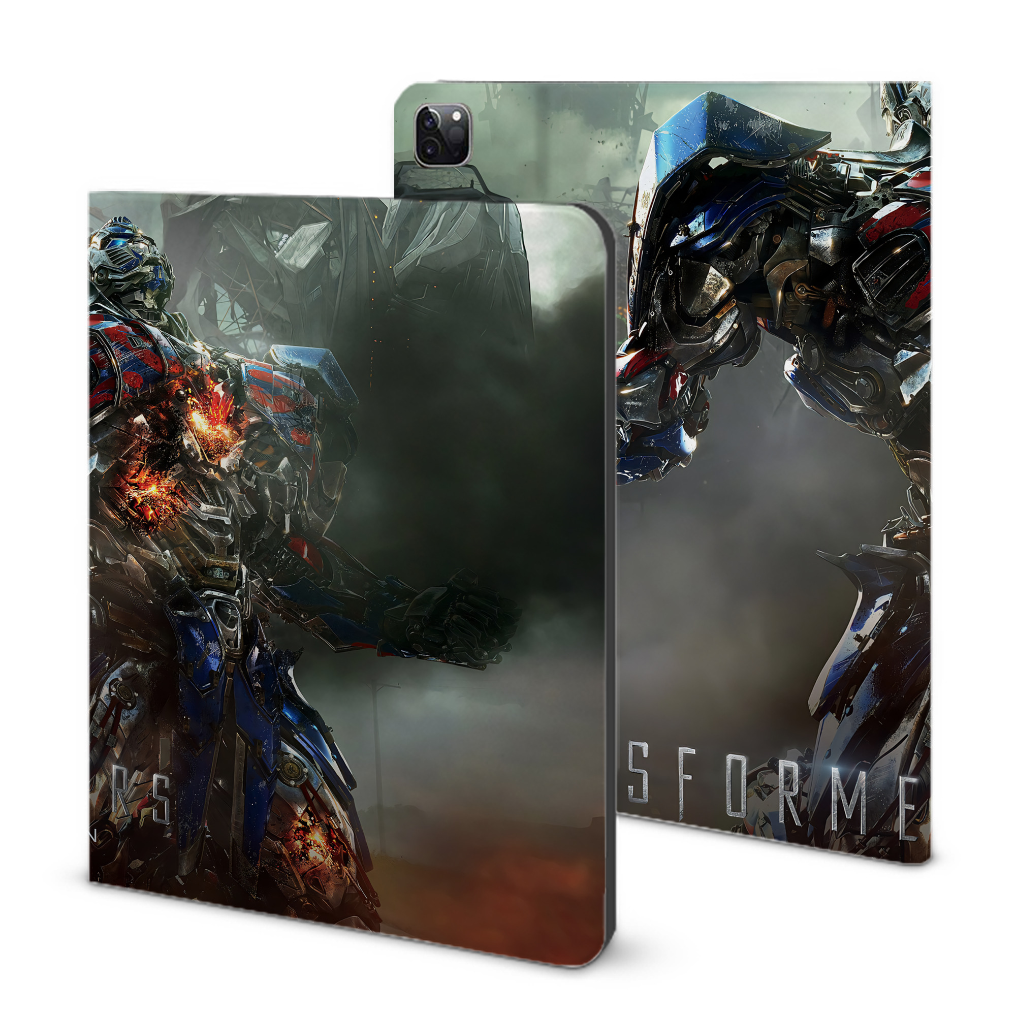 （画像用） Transformers トランスフォーマー IPad ケース ブック型 PUレザー TPU 耐衝撃 軽量 薄型 ペン収納なし 全面保護 IPad 各モデル対応